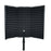 AQA S3 Microphone Isolation Shield High Density Absorbent Foam 3 Folding Panels Sound Shield Mic Recording Equipment - 1