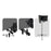 AQA S3 Microphone Isolation Shield High Density Absorbent Foam 3 Folding Panels Sound Shield Mic Recording Equipment - 4