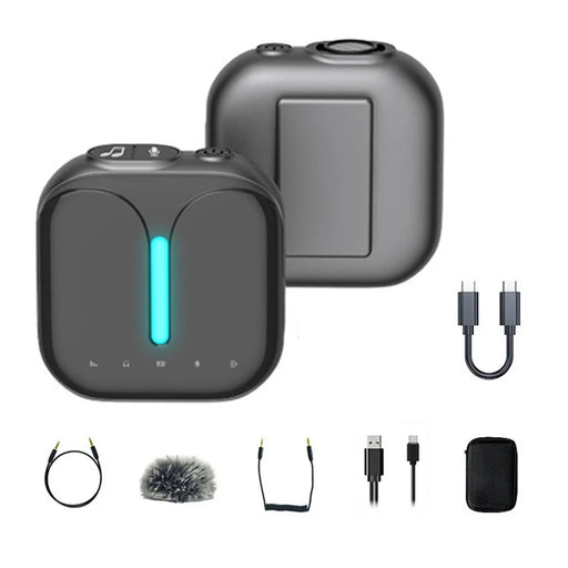 ELEBEST M18Pro Type-C Connection Wireless Lavalier Microphone System Receiver Transmitter Mic Kit for Outdoor Interview Video Recording - 1