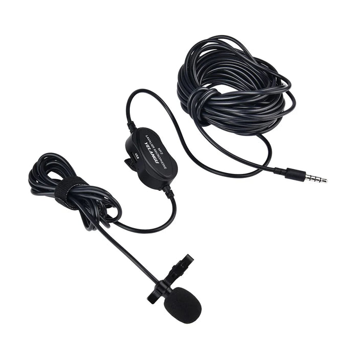 YELANGU MY2 USB Rechargeable Clip-on Microphone 3.5mm Adapter Condenser Mic Phone Camera Computer Microphone for Online Meeting Livestream Remote Teaching Recording - 2