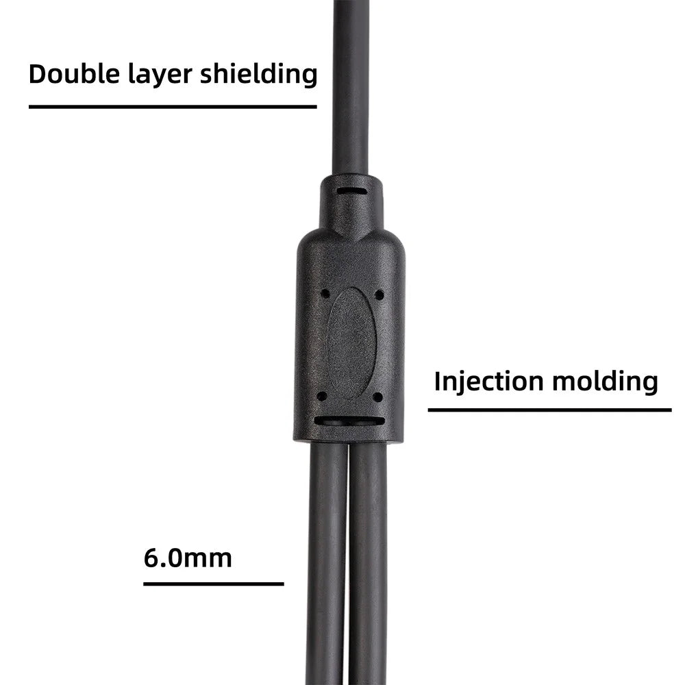 TC194BLY202 1m 3.5mm Male to Dual 6.35mm Male Jack Audio Cable for Mixer/Recording Equipment - 4