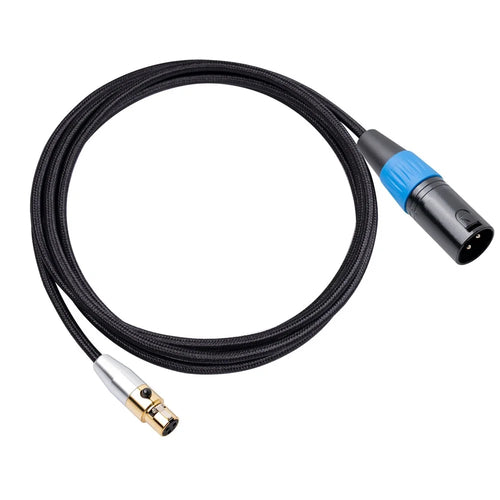 SA119GXK108BU 2m XLR Line Camera Video Assist Cord 24K Gold Plated Mini XLR Female to Male Connector Cable - 1