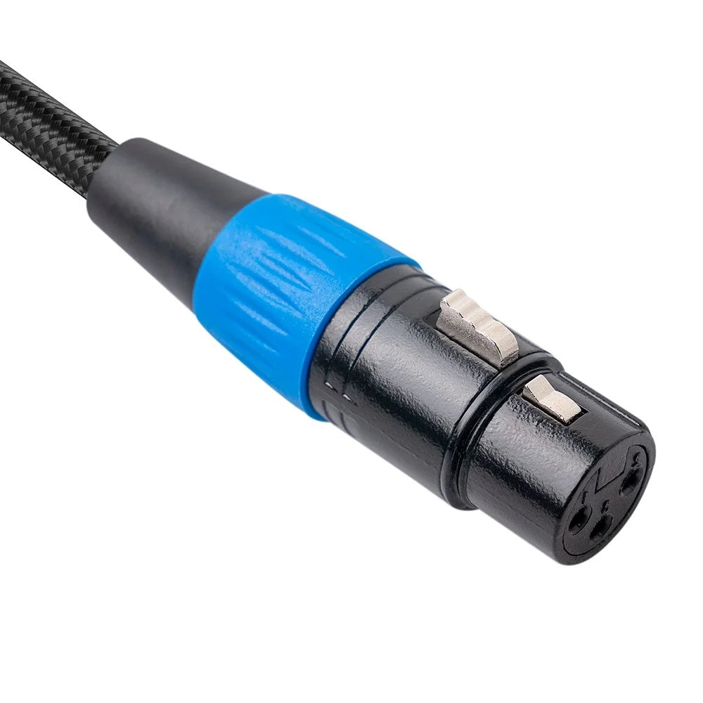 SA119GXK107BU 0.3m Mini XLR Female to XLR Female Adapter Cable Mixer Microphone Connection Cord - 6