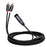 RCA19 1m XLR Male to Dual RCA Male Plug Stereo Audio Cable Cord for Mxing Console Microphone Amplifier - 6