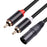 RCA19 1m XLR Male to Dual RCA Male Plug Stereo Audio Cable Cord for Mxing Console Microphone Amplifier - 7
