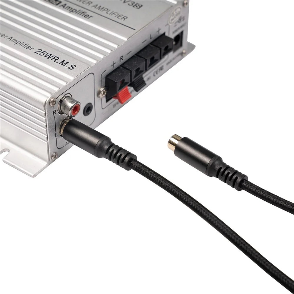 3709MF 3m Gold Plated RCA Male to Female Audio Extension Cable for HDTV DVR Speaker AUX Cord - 3