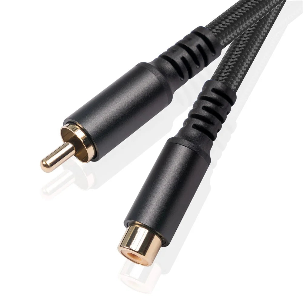 3709MF 3m Gold Plated RCA Male to Female Audio Extension Cable for HDTV DVR Speaker AUX Cord - 6