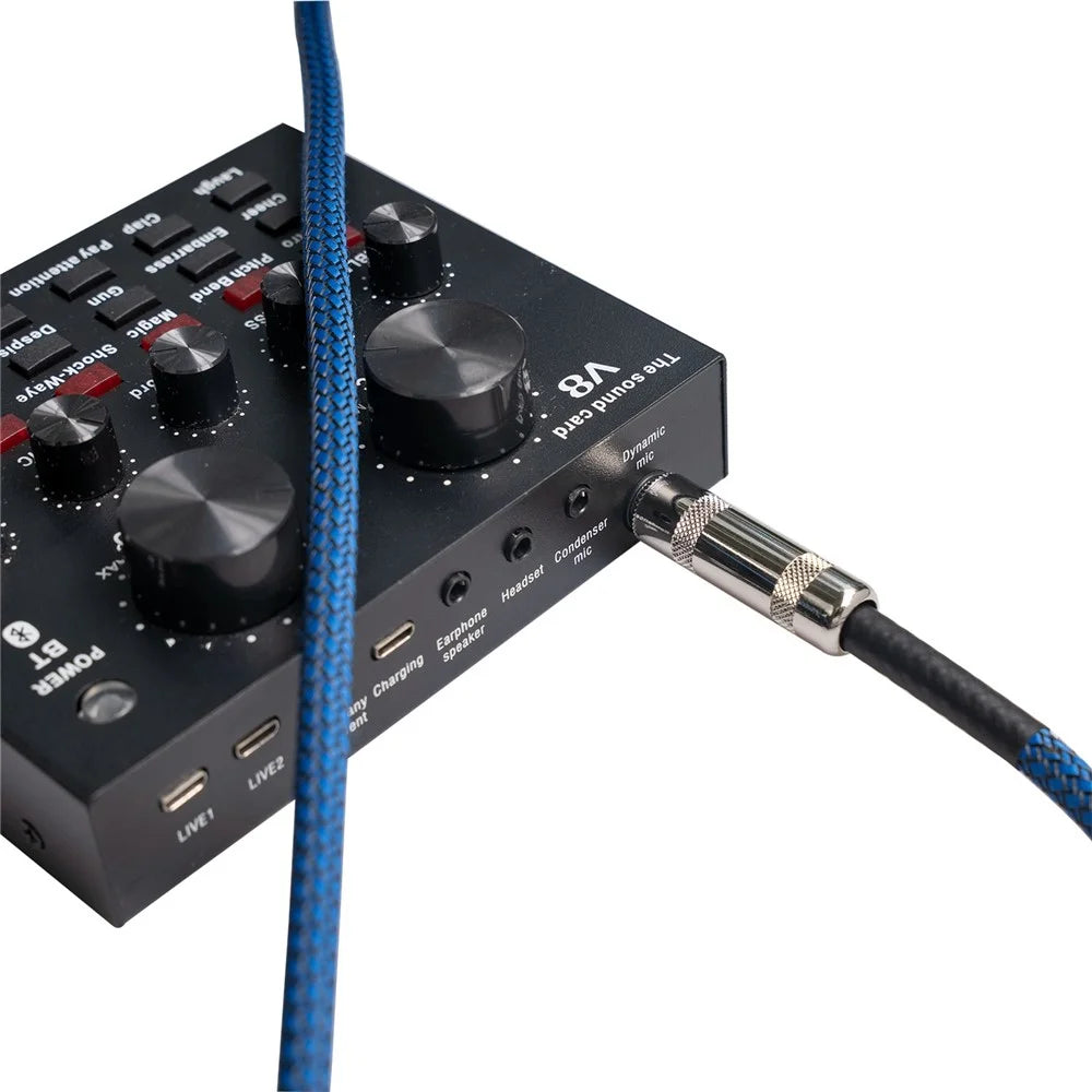 TC048BL 5m 6.35mm Male to Male Audio Cable for Speaker Electric Guitar Sound Card Microphone - 3