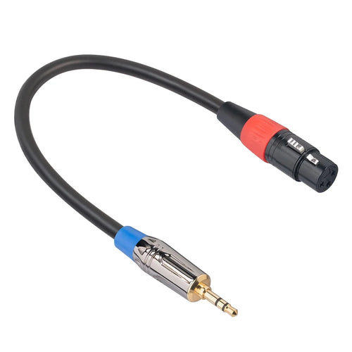 TC194BUXK107-03 0.3m 3.5mm Male to XLR 3Pin Female Adapter Converter Cable - 1