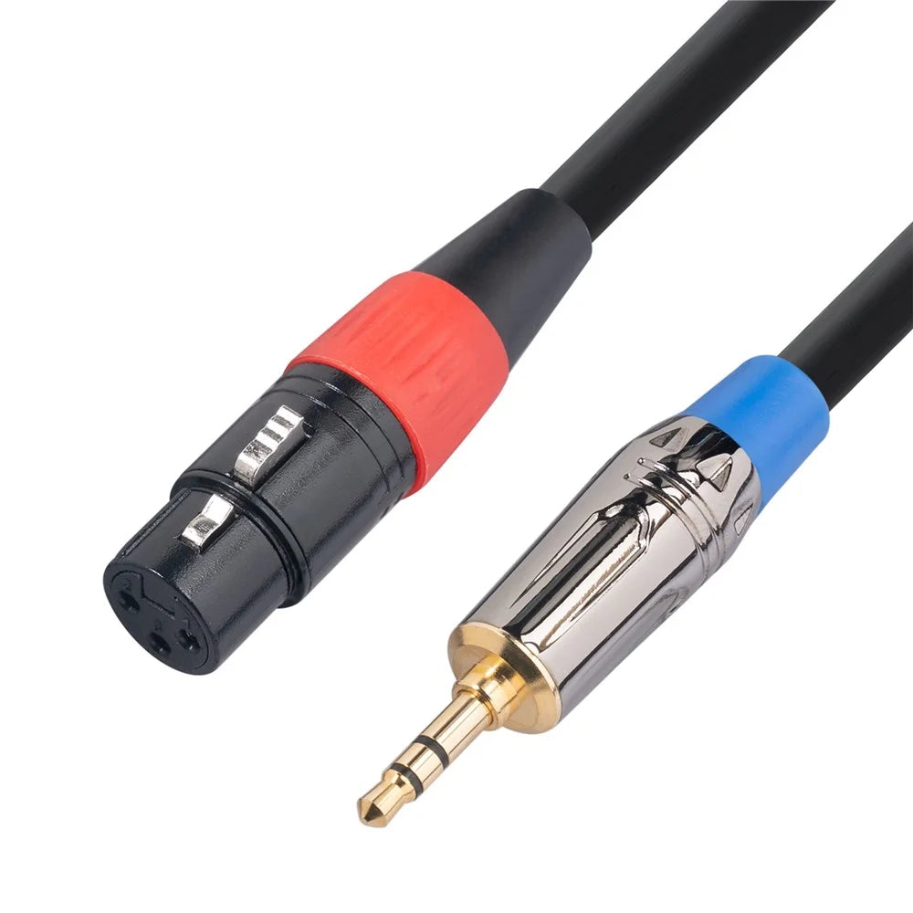 TC194BUXK107-03 0.3m 3.5mm Male to XLR 3Pin Female Adapter Converter Cable - 3