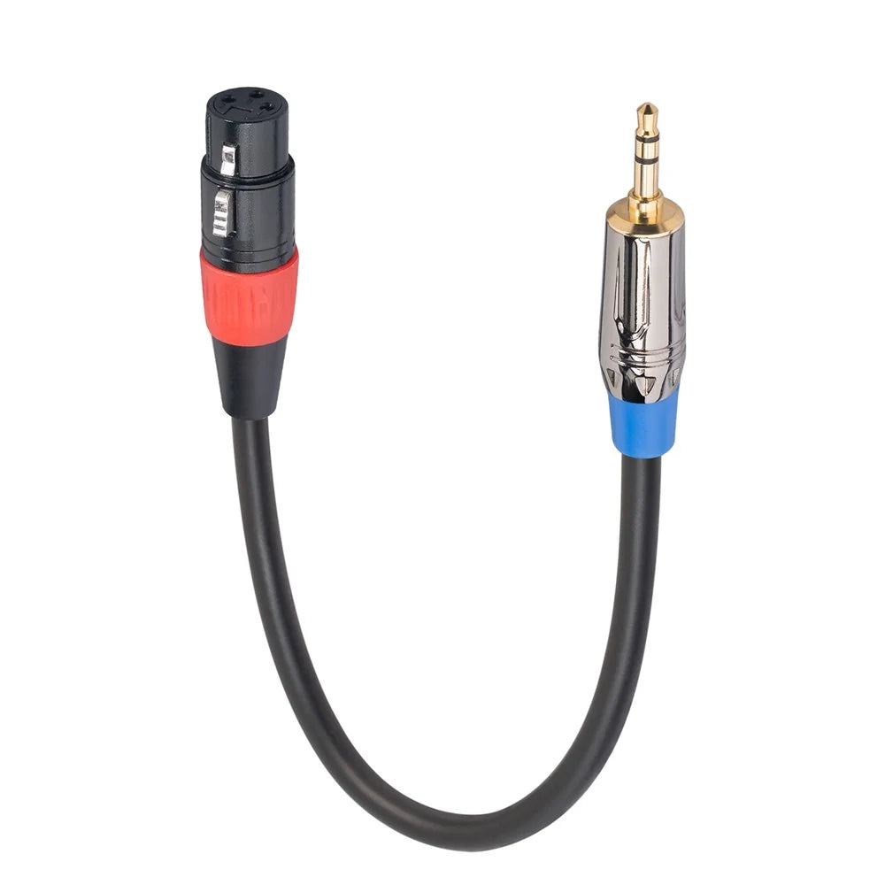 TC194BUXK107-03 0.3m 3.5mm Male to XLR 3Pin Female Adapter Converter Cable - 4