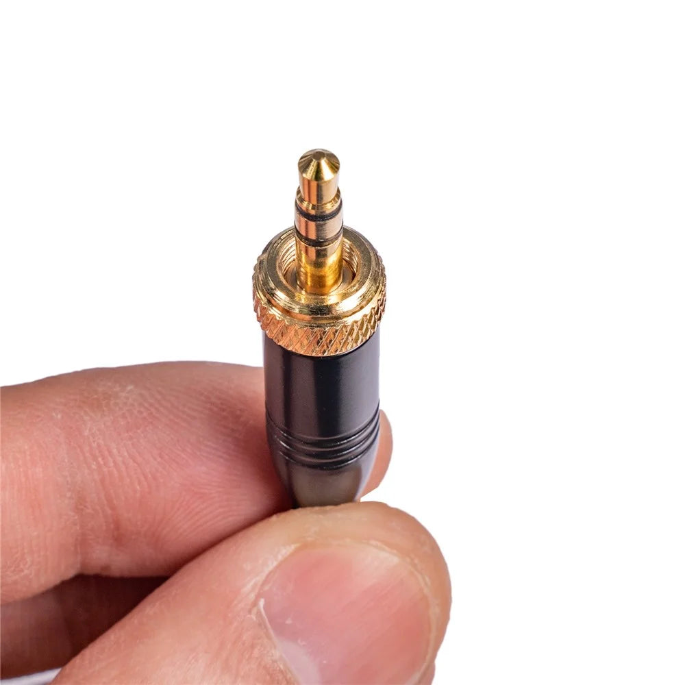 Internal Thread 3.5mm Jack to 3Pin Mini XLR Gold Plated Adapter Cable for Microphone Cameras - 7