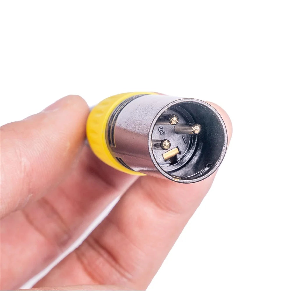 6.35mm+3.5mm Male to XLR 3Pin Converter Cable for Microphone Mixing Console Camera - 3