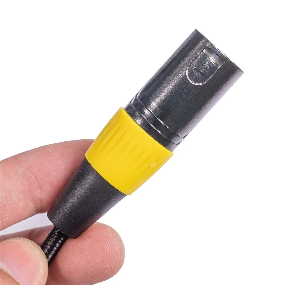 6.35mm+3.5mm Male to XLR 3Pin Converter Cable for Microphone Mixing Console Camera - 5
