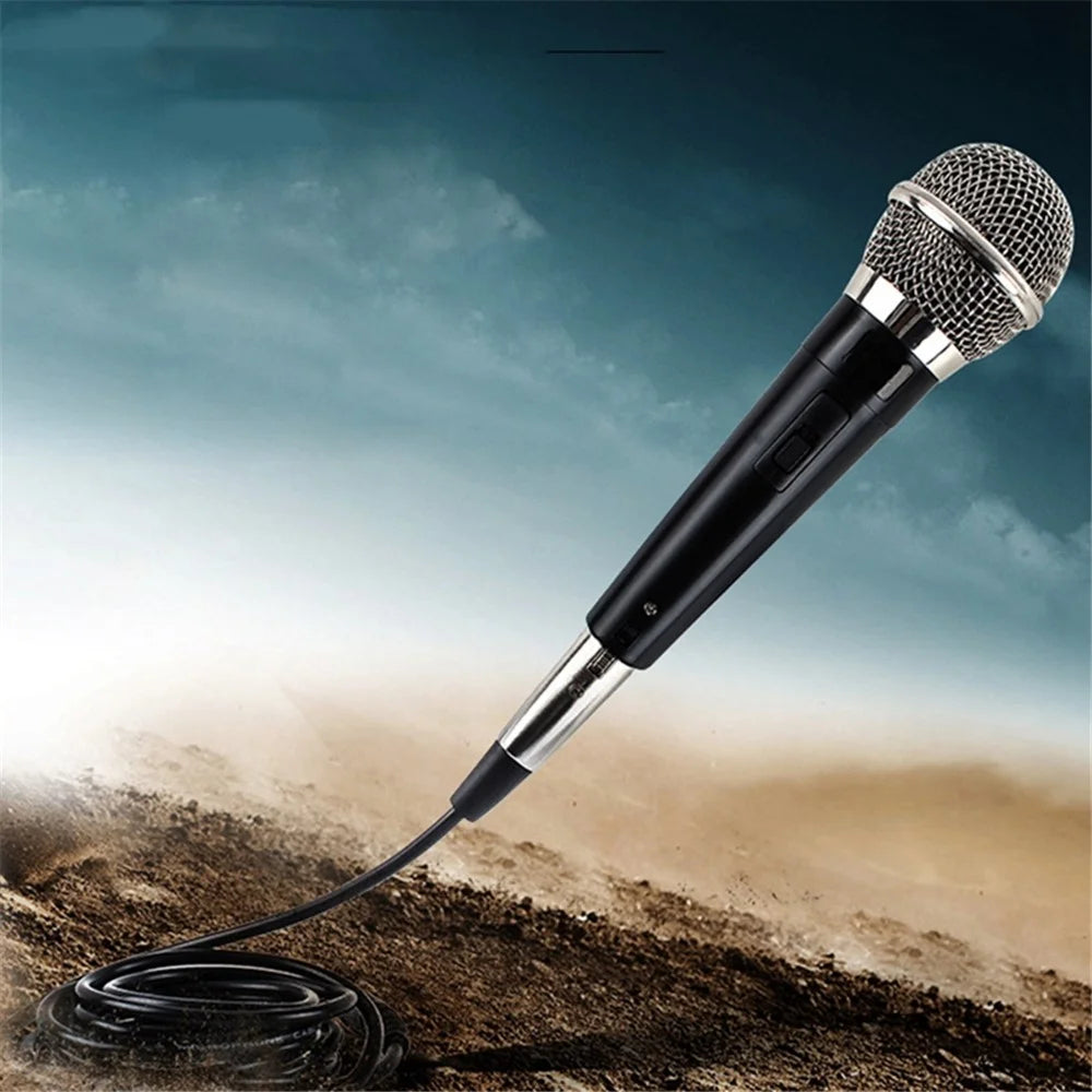 Moving Coil Handheld Wired Dynamic Microphone Unidirectional Mic for Stage Singing Home KTV Meeting - 2