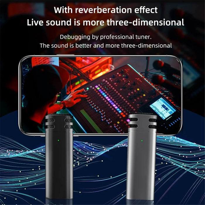 V8 Type-C Interface Plug and Play 2.4G Wireless Lavalier Microphone Live Broadcast Lapel Mic, 1 Transmitter + 2 Receiver - Pink - 6