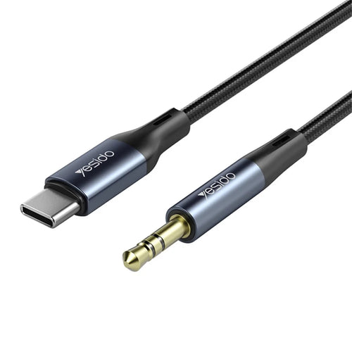YESIDO YAU36 100CM USB-C to 3.5mm Audio Aux Cable Type-C Adapter to 3.5mm Headphone Stereo AUX Cord - 1
