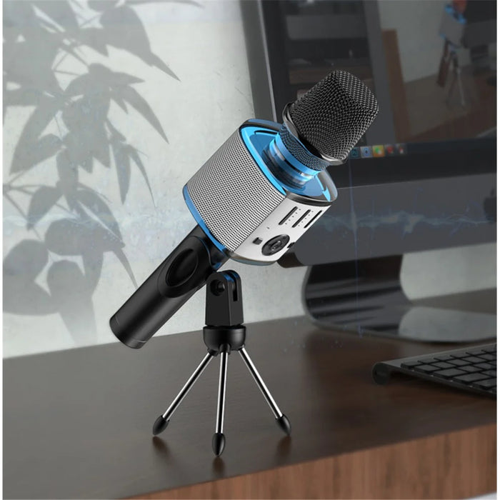 YESIDO KR10 Wireless Bluetooth-compatible Microphone Cordless Handheld Karaoke Microphone Support TF Card - 4