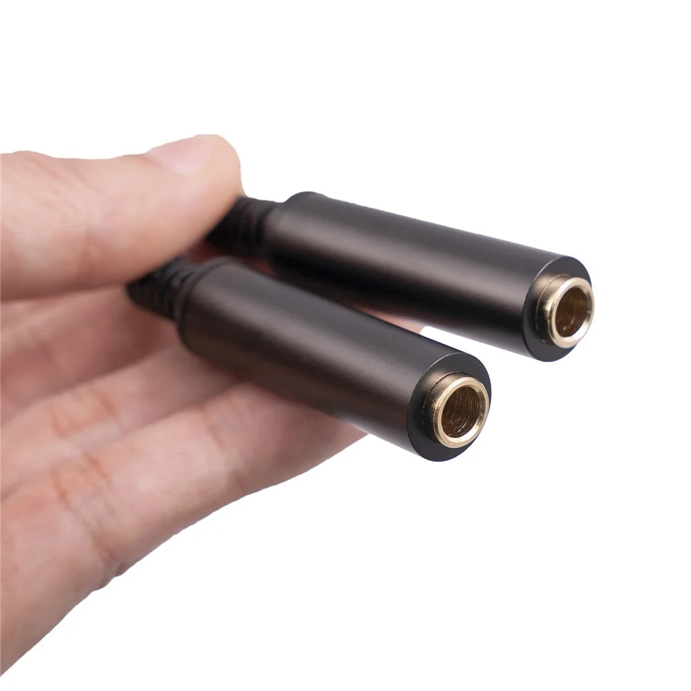 3718 30cm 6.35mm 1 / 4 Inch 1 Male to 2 Female Stereo Y Splitter Audio Cable for Guitar / Amplifier / Mixer - 7
