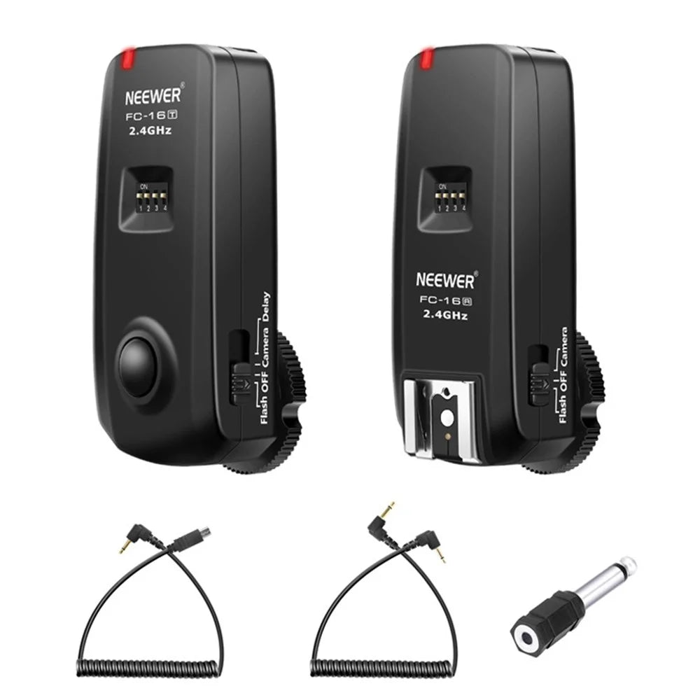 NEEWER FC-16 2.4GHz Channel Wireless Radio Flash Speedlite Studio Trigger Receiver Kit Set - 1