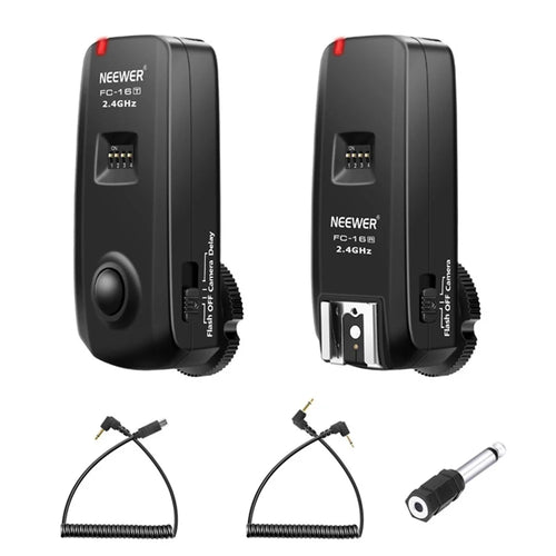 NEEWER FC-16 2.4GHz Channel Wireless Radio Flash Speedlite Studio Trigger Receiver Kit Set - 1