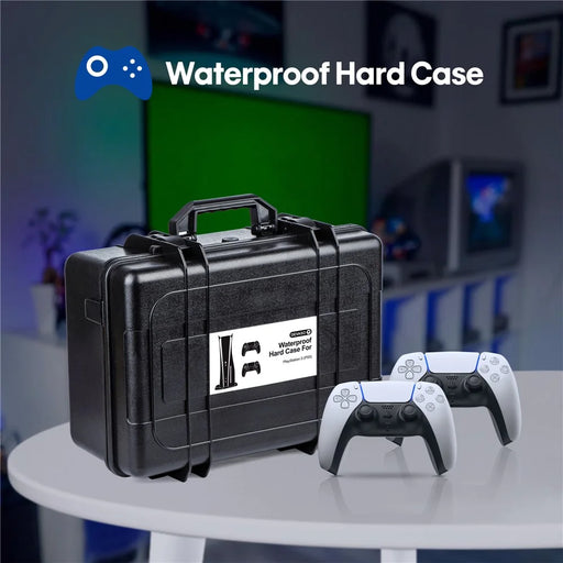 DEVASO For Sony PlayStation 5 Portable Waterproof Anti-shock PP Storage Box Game Console Dual Gamepad Carrying Case - 2
