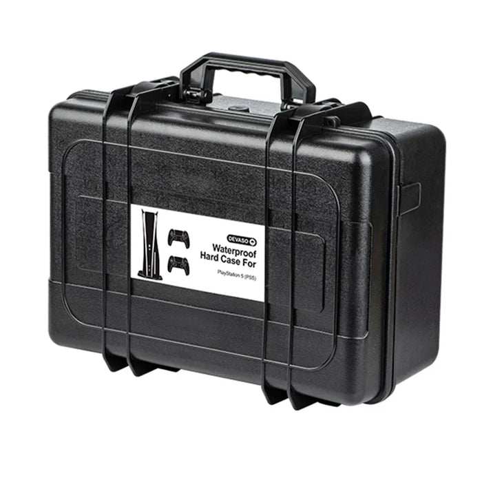 DEVASO For Sony PlayStation 5 Portable Waterproof Anti-shock PP Storage Box Game Console Dual Gamepad Carrying Case - 7