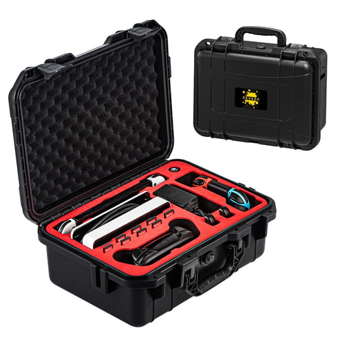 DEVASO Carrying Case for Nintendo Switch Waterproof Travel Box Soft Lining Hard Case, Black - 1