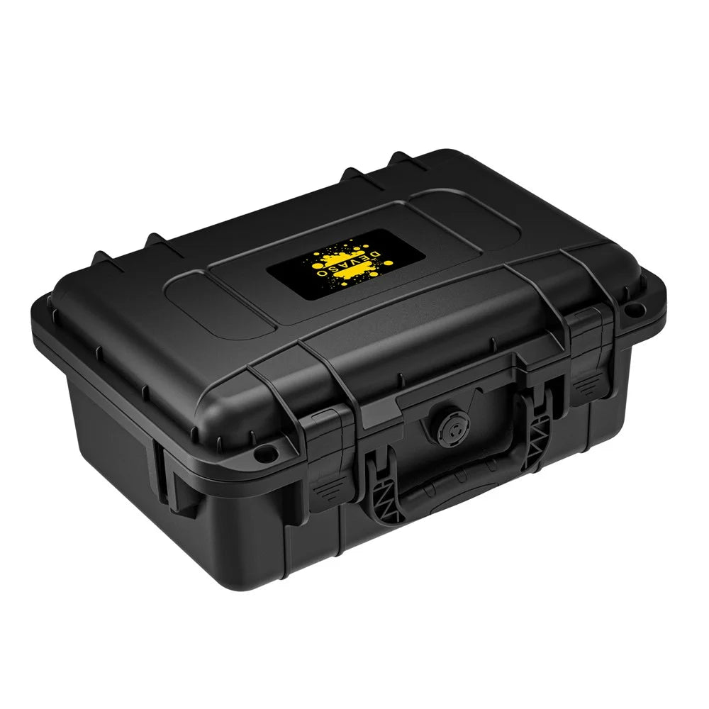 DEVASO Carrying Case for Nintendo Switch Waterproof Travel Box Soft Lining Hard Case, Black - 2
