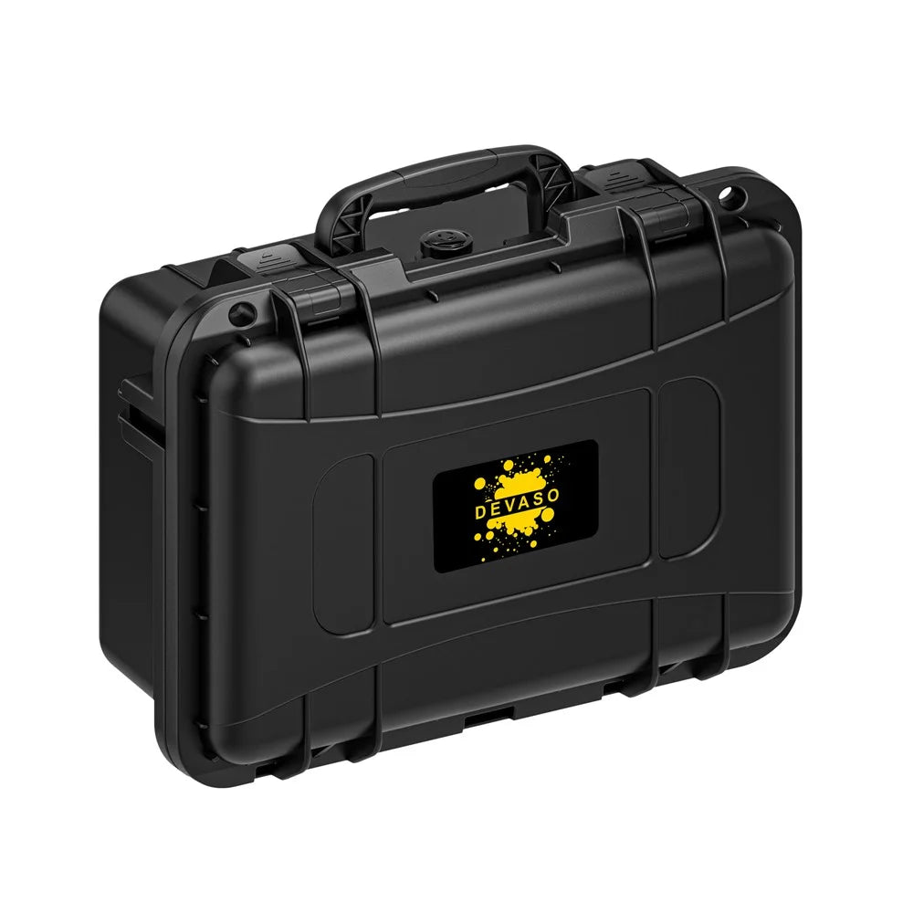 DEVASO Carrying Case for Nintendo Switch Waterproof Travel Box Soft Lining Hard Case, Black - 3