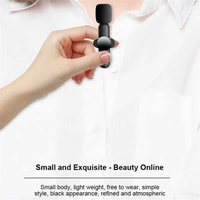 K3 Collar Clip Microphone Live Broadcast Noise Reduction Type-C Mini Wireless Mic, 1 Transmitter+1 Receiver - 2