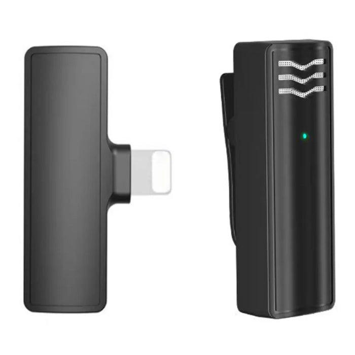 J60 Mini Wireless Lavalier Mic Transmitter + Receiver Portable Lavalier Microphone with Lightning  Connector - 1