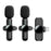 K3 Wireless Lavalier Microphone Portable Mini Lightning Lavalier Mic Set 2 Transmitter + Receiver - 1