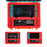 DEVASO GY227 For Nintendo Switch Game Console Controller Shockproof PP Tote Box Waterproof Carrying Case - Orange+Blue - 5