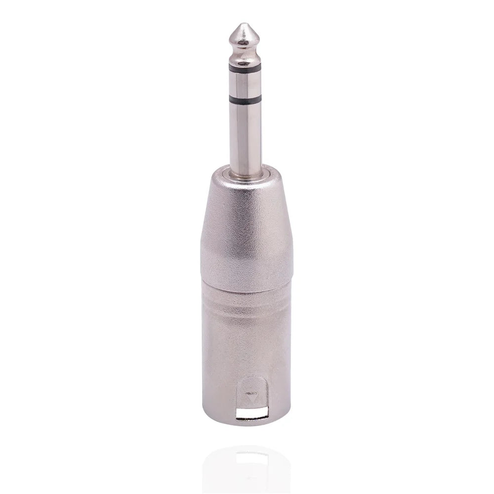 lz1180 6.35mm 1 / 4 Inch Male to XLR 3-Pin Male Audio Adapter Converter for Microphones, Mixers, Headphone Amplifiers - 3