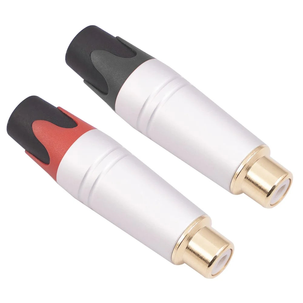 TR056 RCA Female Plug Adapter Speaker Plug RCA Jack Gold-Plated Solder Connector for Audio Cable Extension - 1