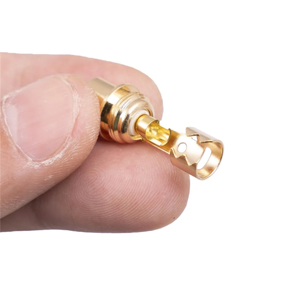 TR056 RCA Female Plug Adapter Speaker Plug RCA Jack Gold-Plated Solder Connector for Audio Cable Extension - 4