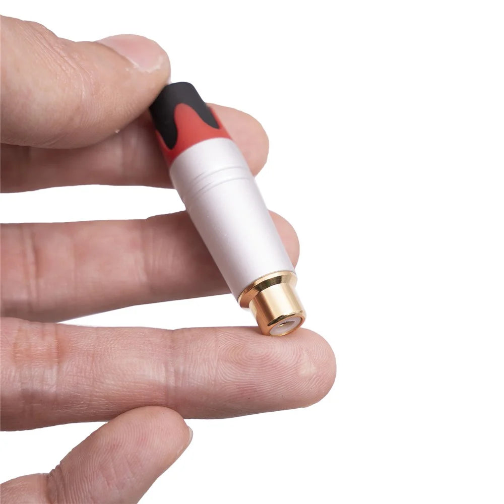 TR056 RCA Female Plug Adapter Speaker Plug RCA Jack Gold-Plated Solder Connector for Audio Cable Extension - 6