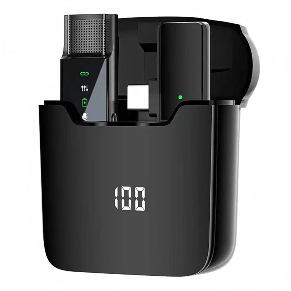 S16 Wireless Lavalier Microphone Portable Mini Type-C Lavalier Mic Set Transmitter + Receiver - 1