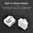 YELANGU MX5 Wireless Lavalier Microphone Set Transmitter + Receiver Portable 2.4G Mic with Clip - White - 4