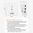 YELANGU MX5 Wireless Lavalier Microphone Set Transmitter + Receiver Portable 2.4G Mic with Clip - White - 7