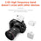 YELANGU MX5 Portable 2.4G Microphone Set 2 Transmitter + Receiver Wireless Lavalier Mic with Clip - White - 2