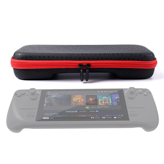 For Steam Deck Storage Bag Organizer PU+EVA Hard Shell Handbag Game Handheld Console Accessories - 3
