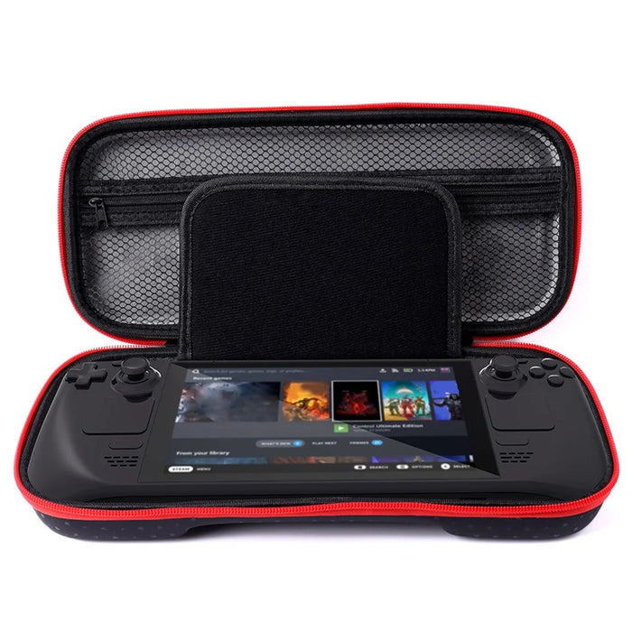 For Steam Deck Storage Bag Organizer PU+EVA Hard Shell Handbag Game Handheld Console Accessories - 4