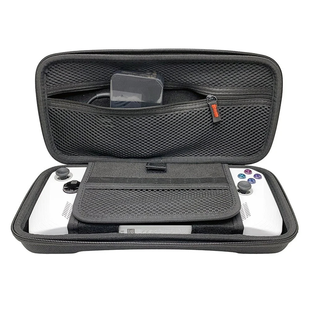 For ASUS ROG Ally Game Console Organizer Bag Storage Bag Nylon+EVA Hard Shell Handbag Gaming Accessories - Black - 4