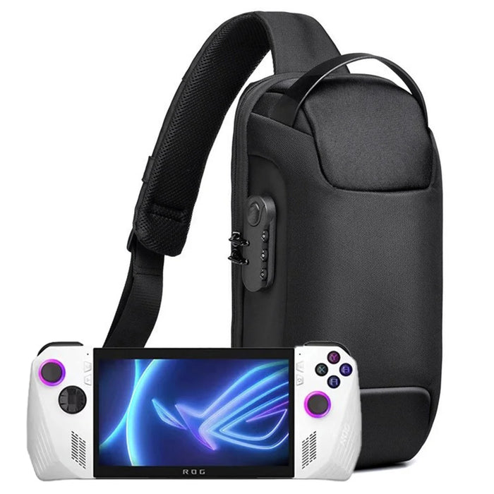 For Asus Rog Ally Game Console Oxford Cloth Chest Bag Single Shoulder Bag with Anti-theft Lock - Camouflage - 4