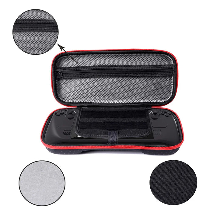 Waterproof Storage Bag for Steam Deck Game Console PU Leather+EVA Protective Case - 4