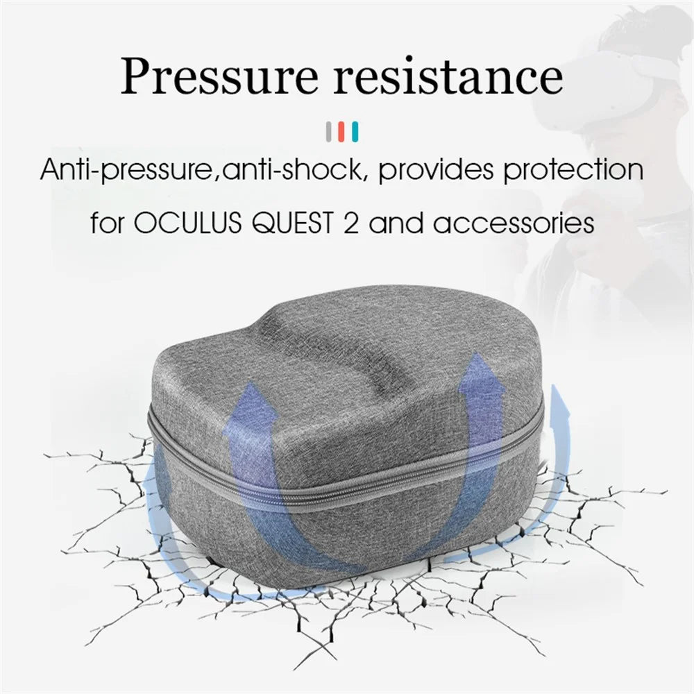 DEVASO For Oculus Quest 2 VR Glasses Portable Storage Bag Oxford Cloth Handbag Carrying Case - 7
