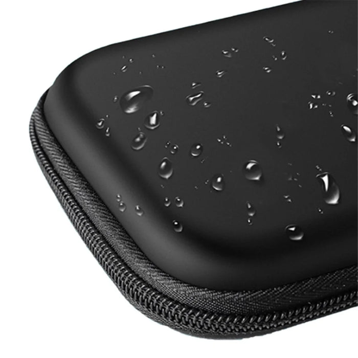 Waterproof PU+EVA Carrying Case for Nintendo Switch OLED Game Console Anti-Scratch Storage Bag - Black - 2
