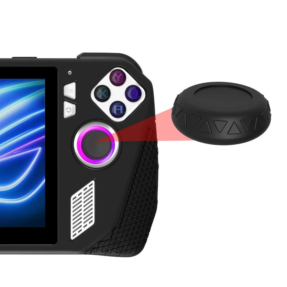 For ASUS ROG Ally Game Console Storage Bag Portable Carrying Bag with Silicone Case Cover - Black - 6